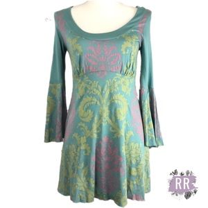 GREEN DRAGON NWT Modal Bell Sleeve Tunic Dress